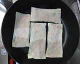 超簡単!鶏ひき肉とシソの春巻き焼き作り方5写真