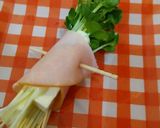かいわれハムクリーミー巻き作り方4写真