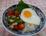 青じそで☆ガパオ風ライス作り方7写真
