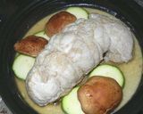 蒸した豚モモ肉の中華あんかけ作り方6写真