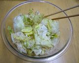 レタスとごま油のサラダ作り方3写真
