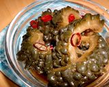 簡単！すし酢deゴーヤのピリ辛醤油漬け♪作り方5写真