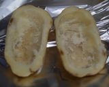 マスタード風サンマ蒲焼deポテチーズ焼き作り方1写真
