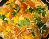 たまごとろ～りのコツあり♪唐揚げで親子丼作り方11写真