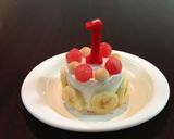 イチゴが無くてもOK！1歳誕生日ケーキ作り方6写真