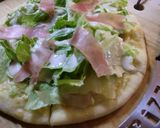 レタスと生ハムのサラダピザ(。╹◡╹。)作り方6写真