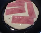 ベーコンのせホットケーキにコーヒーハニー作り方3写真