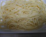 スパゲティに豚汁のつけ麺風作り方6写真