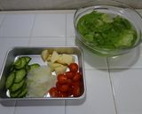 スモークサーモンのニース風サラダ作り方1写真