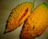 完熟ゴーヤと鰹のたたきカルパッチョ風作り方1写真