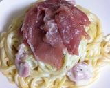 クリームチーズと生ハムのパスタ作り方5写真
