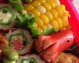 キャラ弁 おむすびまん作り方4写真