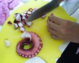 たこのガーリックバター醤油ご飯作り方3写真