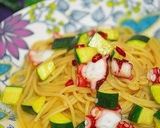 ✿タコとズッキーニのPペペロンチーノ風✿作り方7写真