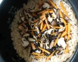 ひじきと椎茸の炊き込み御飯作り方6写真