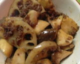 エリンギと蓮根の生姜焼＆スパイスチーズ。作り方6写真