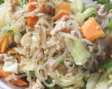 白滝入り野菜のニンニク醤油炒め作り方5写真