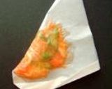 冷凍えびチリｄｅ包み揚げ！作り方7写真