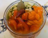 夏野菜deピクルス✿パプリカ＆ズッキーニ作り方3写真