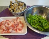 ゴーヤと豚肉のごま味噌炒め作り方1写真