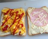 ハム&チーズ&卵のホットサンド作り方4写真