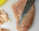 鶏胸肉のアスパラ巻作り方1写真