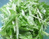 和えるだけ！水菜のパルメザンチーズサラダ作り方3写真