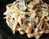 手打ちパスタとポルチーニのクリームソース作り方33写真