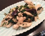さっぱり茄子とホウレンソウとササミあえ！作り方5写真