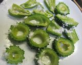 ゴーヤの挽肉詰め作り方4写真