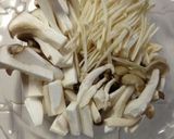 きのことベーコンのサラダ作り方1写真
