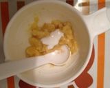 【離乳食】バナナヨーグルト作り方2写真