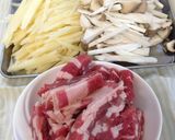美味！牛肉とじゃがいものオイスター炒め作り方1写真