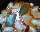 ピクルス液で手羽元とにんにくの煮物作り方4写真