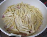 ペンネとベーコンのクリームソース作り方4写真