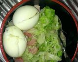 キャベーコン卵丼作り方6写真