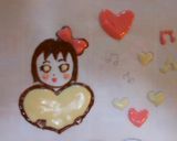 チョコでプレート(キャラチョコ)作り方9写真