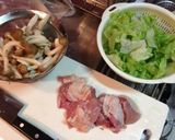 レタスと鶏肉のヘルシー和風スープ☆作り方1写真