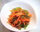 にんじんとピーマンのきんぴら作り方5写真