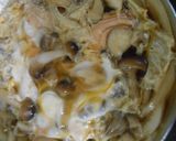 秋鮭ときのこ入り玉子丼作り方15写真