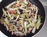 白菜としめじの和風パスタ作り方4写真