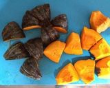 材料3つ！コーヒーと黒糖でカボチャの煮物作り方1写真