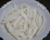 簡単☆大根のたらこソースあえ作り方1写真