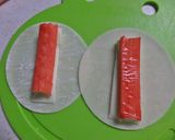 ✿お摘み・お弁当に✿カニカマ㋠ー巻き✿作り方2写真