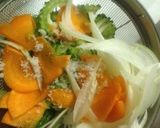 超簡単！スライスゴーヤ☆サラダ作り方2写真