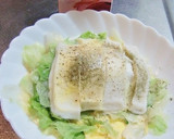 はんぺんとレタスのたまごレンジ蒸作り方4写真