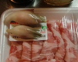 豚肉とみょうがのはちみつ醤油味作り方1写真
