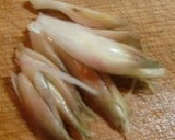 豚肉とみょうがのはちみつ醤油味作り方2写真