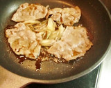 豚肉とみょうがのはちみつ醤油味作り方4写真