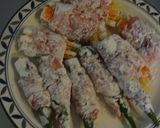 一手間かけて　夏野菜のぐるぐる小間肉巻き作り方2写真